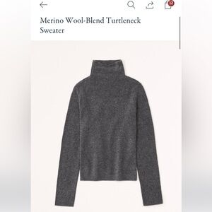 Abercrombie & Fitch Merino Wool-Blend Turtleneck
Sweater